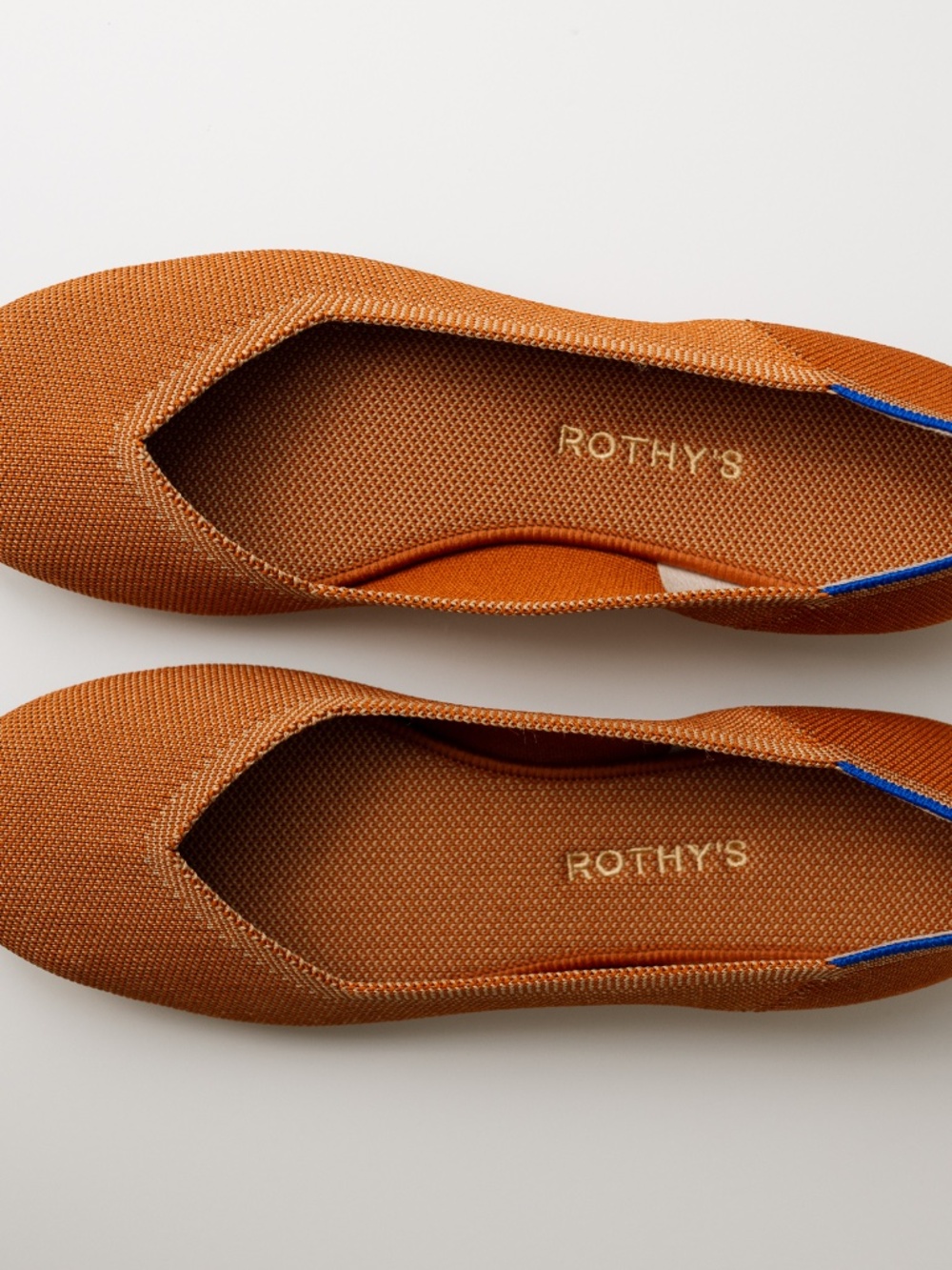 Rothy's Round Toe Flats in a beautiful copper/tan color size 10 1/2 - Picture 2 of 16